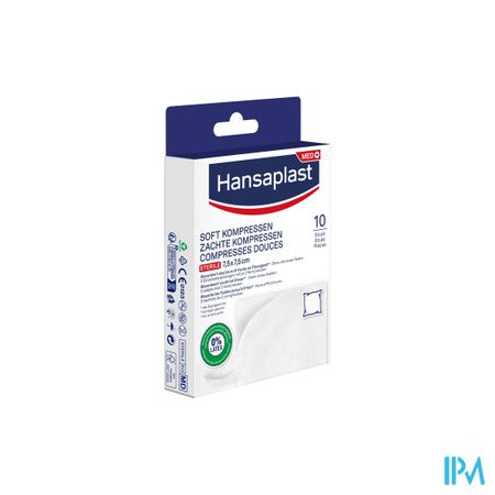 Hansaplast Soft Compress 7,5cmx7,5cm 10