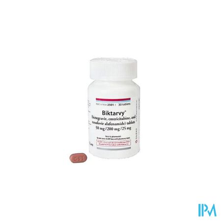 Biktarvy 50mg/200mg/25mg Abac. Film.tabl 30 Bottle