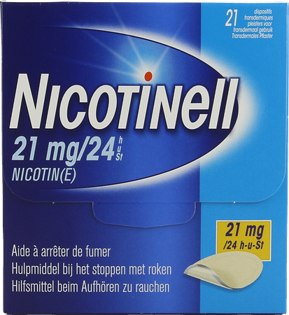 Nicotinell 21mg/24u Pleister Transdermaal 21 1