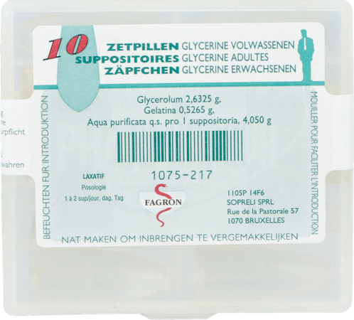 Glycerine Suppo Volw 10 Fag 2