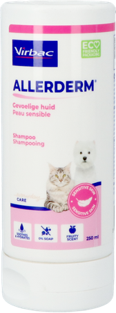Allerderm Sensitive Skin Sh Hond+kat 250ml 1