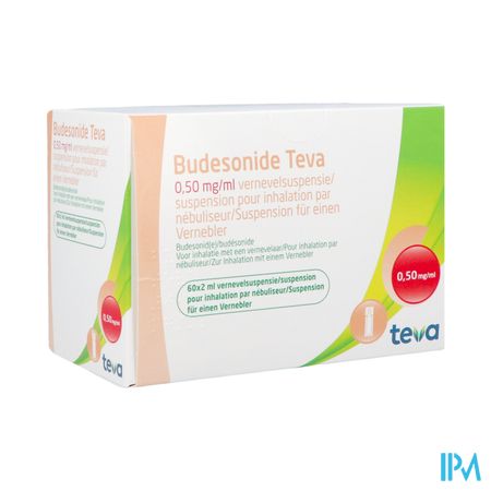 Budesonide Teva 0,500mg/ml Susp.nebul. 60x2ml