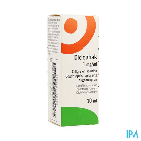 Dicloabak 1mg/ml Collyre En Sol 10ml 0,1%