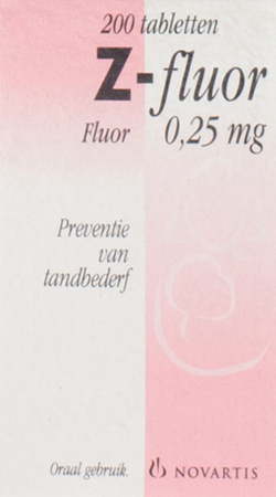 Z Fluor Tabl 200 X 0,25mg 2