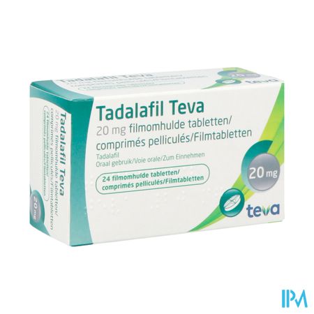 Tadalafil Teva Comp Pell 24 X 20,0mg