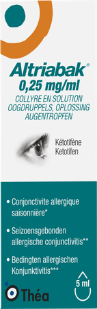 Altriabak 0,25mg/ml Oogdruppels Fl 5ml 1