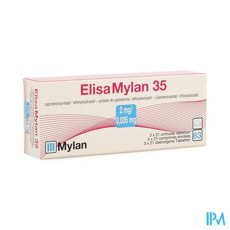 Elisaviatris 35 2mg/0,035mg Tabl 3x21