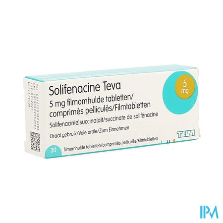 Solifenacine Teva Filmomh Tabl 30 X 5mg