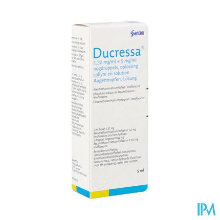 Ducressa 1,32mg/ml-5mg/ml Oogdruppels Fl 5ml