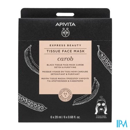 Apivita Express Sheet Mask Carob 1