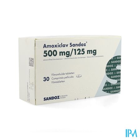 Amoxiclav Sandoz 500mg/125mg Comp 30