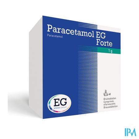 Paracetamol EG Forte 1G        Comp Eff. 40X1000Mg