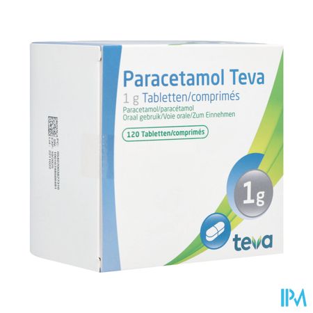 Paracetamol Teva 1g Comp 120 X 1g Blister