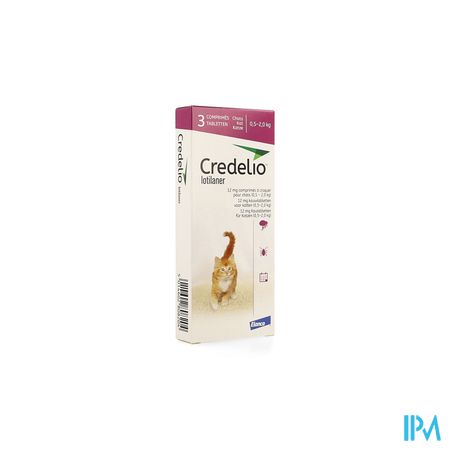 Credelio 12mg Kauwtabl Kat 0,5-2.0kg 3