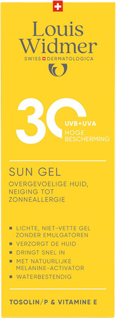 Widmer Sun Gel 30 100ml 1