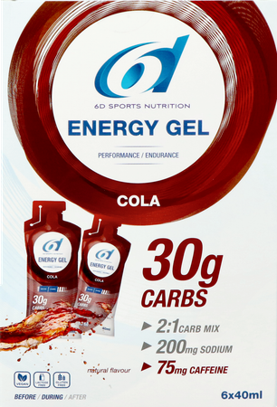 6d Sixd Energy + Caffeine Gel Cola 6x40ml 3