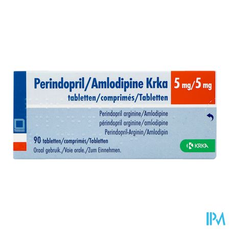 Perindopril/amlodipine Krka 5mg/5mg Comp 90 1