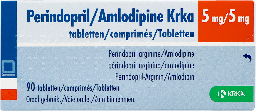 Perindopril/amlodipine Krka 5mg/5mg Comp 90 1