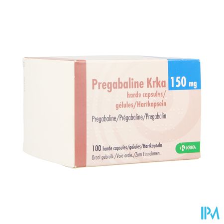 Pregabaline Krka 150mg Harde Caps 100 X150mg