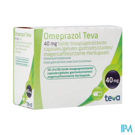 Omeprazol Teva 40mg Gastro Resist Caps 56 Pot