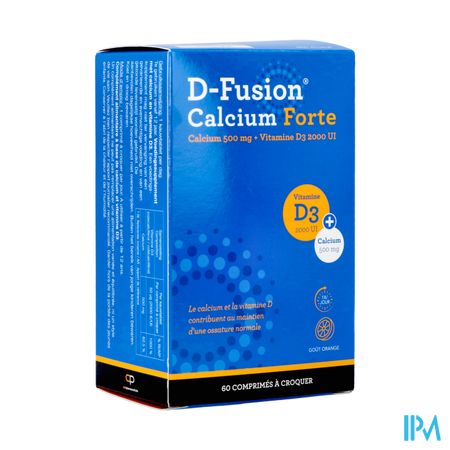 D-fusion Calcium Forte 500/2000 Kauwtabl 60