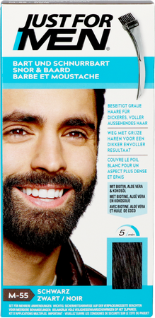 Just For Men Snor&baard Color Zwart M-55 28g 4