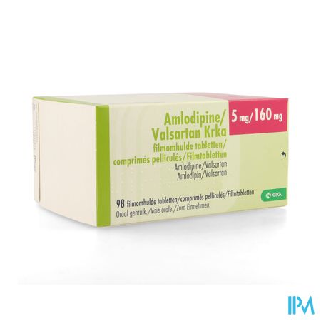 Amlodipine Valsartan Krka 5mg/160mg Film.tabl 98