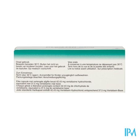 Efexor Exel 37,5mg Caps Liberation Prolonge 7 1