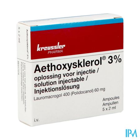 Aethoxysklerol Amp. 5 X 2ml 3 %