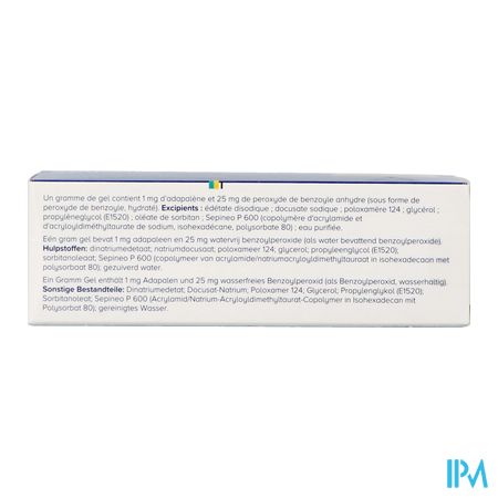 Aknadue 1mg/g+25mg/g Gel Adapaleen 60g 4