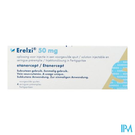 Erelzi 50mg/ml Opl Inj Voorgevulde Spuit 4 1