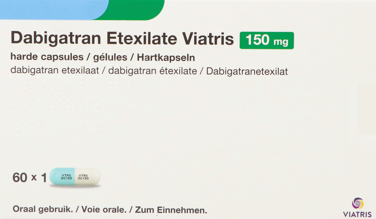 Dabigatran Etexilate Viatris 150mg Harde Caps 60 3
