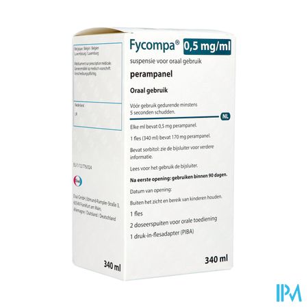 Fycompa 0,5mg/ml Orale Susp Fl 340ml