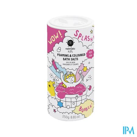 Nailmatic Kids Schuimend Gekleurd Badzout Roze250g