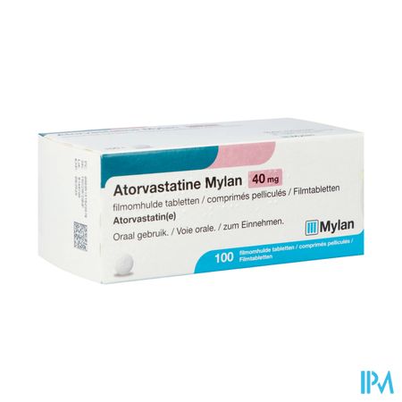 Atorvastatine Viatris 40mg Filmomh Tabl 100 Bls