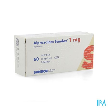 Alprazolam Sandoz 1,00mg Comp 60 X 1,00mg