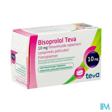 Bisoprolol Teva 10mg Tabl 100