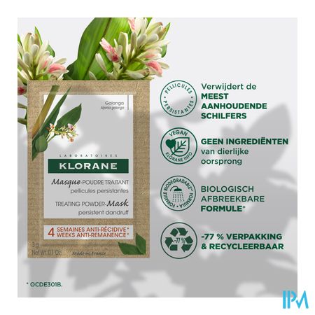 Klorane Capil. Masker Verzorging Pdr Galanga 8x3g 11