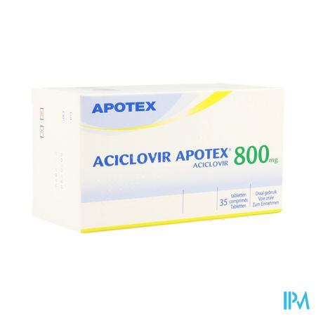 Aciclovir 800 Apotex Comp Sec 35 X 800mg