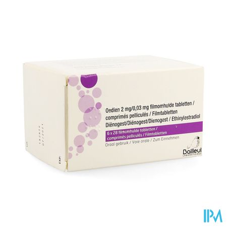 Oedien 2mg/0,03mg Comp Pell 6 X 28 1