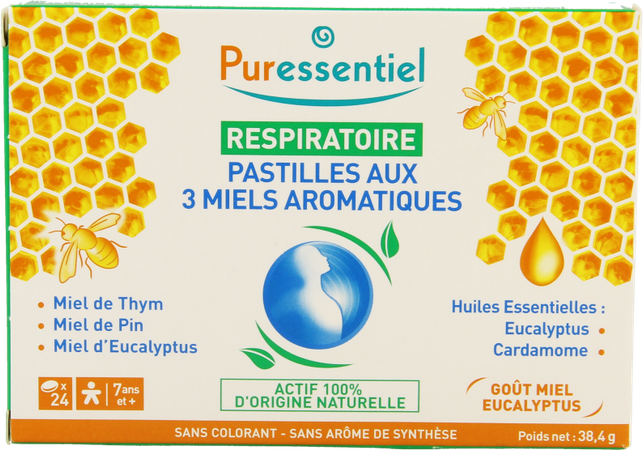 Puressentiel Respiratoire Pastilles 3 Miels 24 3