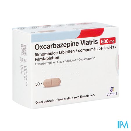 Oxcarbazepine Viatris 600mg Filmomh Tabl 50