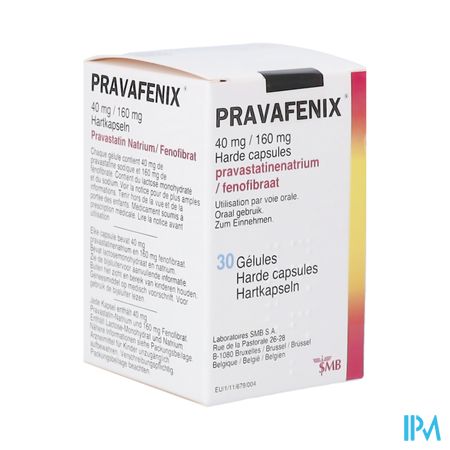 Pravafenix 40mg/160mg Caps 30