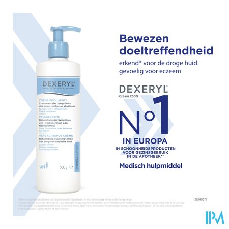 Dexeryl Creme Pump Fl 500g 12