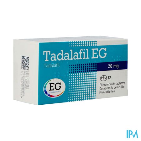 Tadalafil Eg Pi Pharma Comp Pell 12x20mg Pip