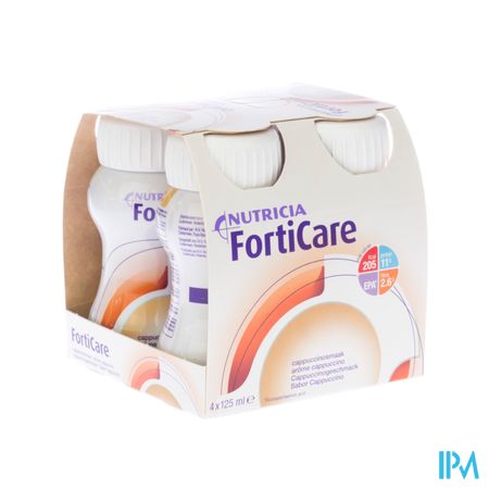 Forticare Drankje Aroma Cappuccino Flessen 4x125ml 1
