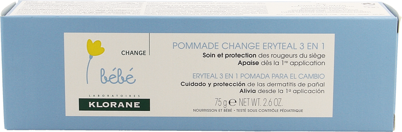 Klorane Bb Eryteal Cr Luierwissel 75g 12