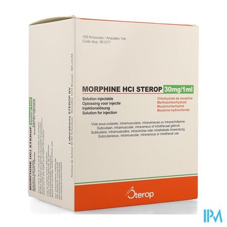 Morphine Hcl Amp 100 X 30mg/1ml