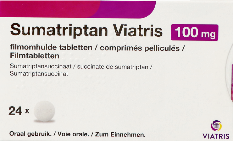 Sumatriptan Viatris 100mg Comp Pell 24 3