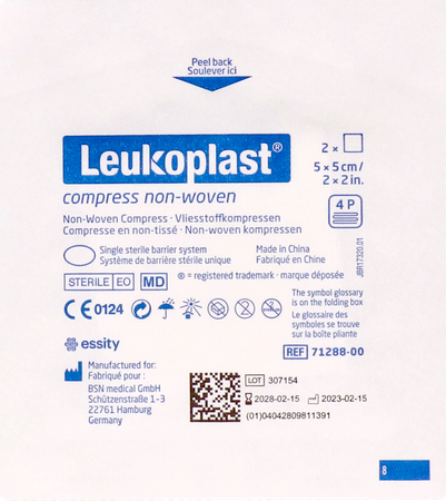 Leukoplast Compress N/woven St. 5cmx5cm 50x2 3